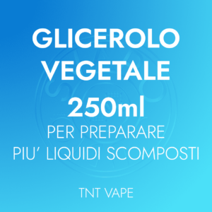 Glicerolo vegetale glicerina vegetale per liquidi svapo scomposti shot series senza nicotina tnt vape da 250ML svapostudio